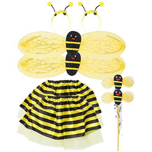 YARNOW 2Sätze Bienenkostüm Teilig mit Stirnband und Flügeln für Fasching Karneval und Cosplay Leicht und Bequem Kinderpartys und Bühnenaufführungen YARNOW 2Sätze Bienenkostüm Teilig mit Stirnband und Flügeln für Fasching Karneval und Cosplay Leicht und Bequem Kinderpartys und Bühnenaufführungen von YARNOW