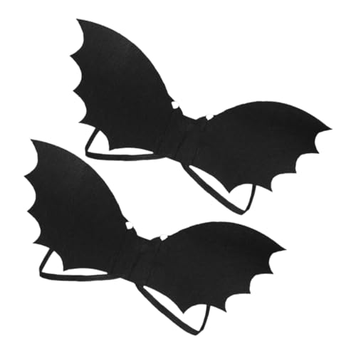 YARNOW 2sätze Fledermausflügel Kostüm Für Junge Mädchen Eva Cosplay Zubehör Drachenflügel Partyaccessoires Für Jungen Mädchen Halloween Schwarz von YARNOW