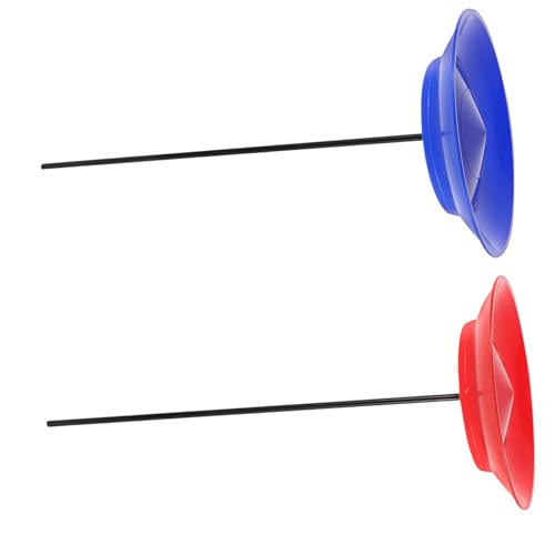 YARNOW 2sätze Multifunktionales Jonglierset Mit Drehplatten Und Stäben Für Junge Mädchen Und Erwachsene Lernspielzeug Für Zirkusaufführungen Und Akrobatik Bunte Teller Für Spannende Darbietungen von YARNOW