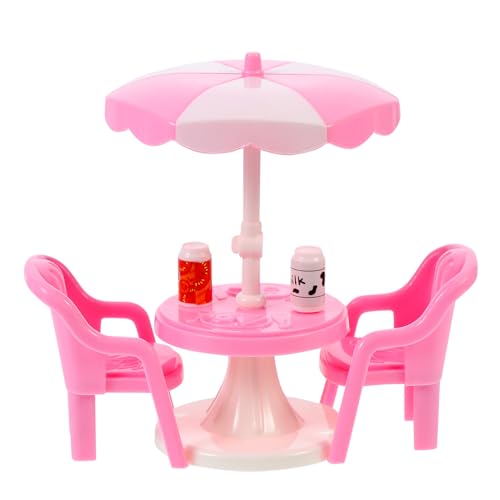 YARNOW 2Sätze Mini Strandstuhl und Teiliges Puppenhaus Zubehör für Kreative Deko Miniaturdekoration für DIY Projekte Zufälligen Farben und Mustern von YARNOW
