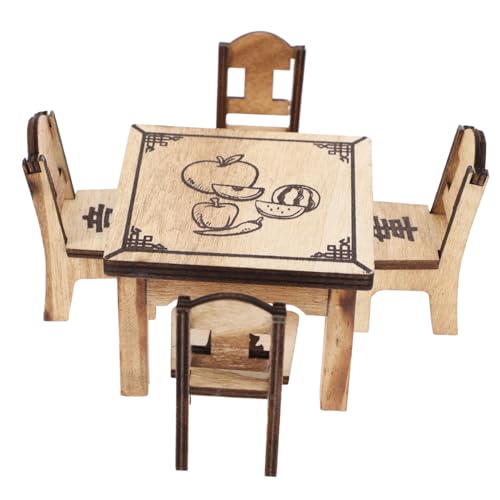 YARNOW 2Sätze Tischmodell Teiliges Mini Hausmöbel Für Puppenhausdekoration Aus Hochwertigem Für DIY Enthusiasten Und Realistische Küchen Szenen von YARNOW