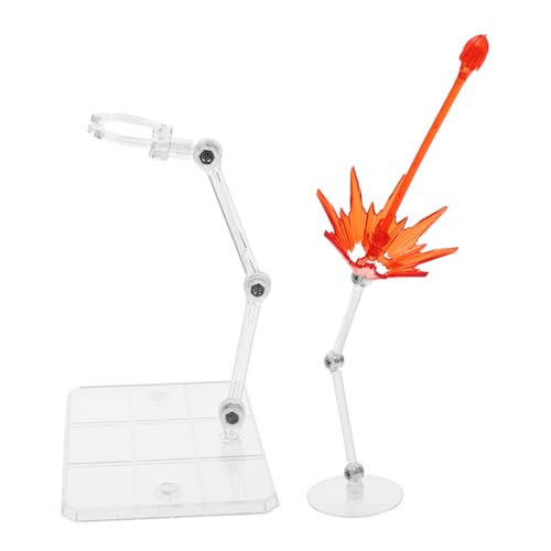 YARNOW 2Stücke Action Figuren mit Spezialeffekt Stabiler Puppenhalter für Modelle für Displays Effektiven Präsentation von Sammlerstücken Halterungen von YARNOW