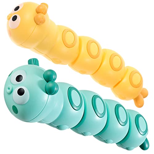 YARNOW 2Stücke Aufziehspielzeug Tier Kreative Farbenfrohe Raupe Für Lustige Und Interaktive Spielzeuge Für Kleinkinder Für Entwicklung von YARNOW