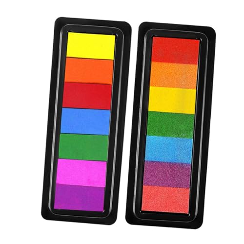 YARNOW 2Stücke DIY Stempelkissen für Farben für Fingermalerei und Scrapbooking Waschbar und Sicher für Kreatives Basteln Fördert Künstlerische Fähigkeiten und Fantasie YARNOW 2Stücke DIY Stempelkissen für Farben für Fingermalerei und Scrapbooking Waschbar und Sicher für Kreatives Basteln Fördert Künstlerische Fähigkeiten und Fantasie von YARNOW