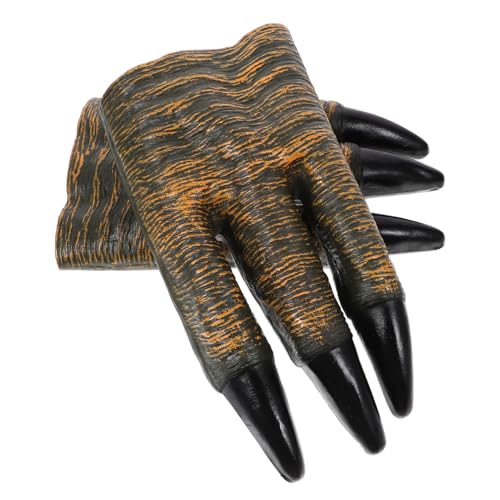 YARNOW 2Stücke Dinosaurier Handklauen Weiche Klauhandschuhe für Interaktives Klauenspielzeug für Partys und Halloween YARNOW 2Stücke Dinosaurier Handklauen Weiche Klauhandschuhe für Interaktives Klauenspielzeug für Partys und Halloween von YARNOW
