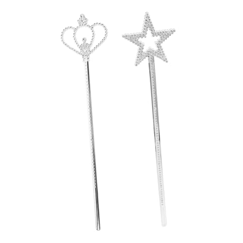 YARNOW 2Stücke Feenstab mit Silberner und Bunter Sterndekoration Halloween Geburtstagsfeiern Hochzeiten und Cosplay Langlebig und Glänzend YARNOW 2Stücke Feenstab mit Silberner und Bunter Sterndekoration Halloween Geburtstagsfeiern Hochzeiten und Cosplay Langlebig und Glänzend von YARNOW