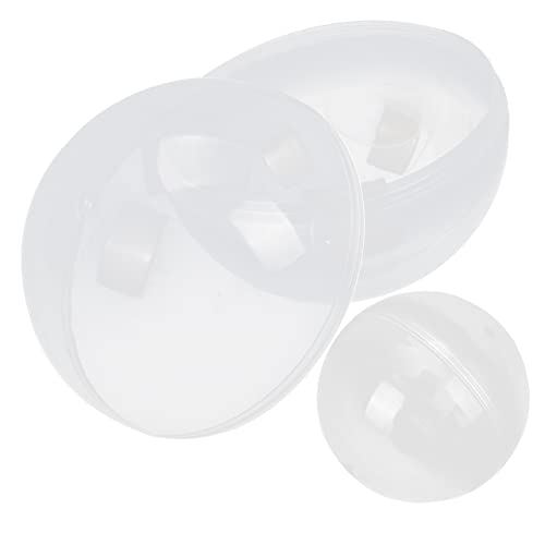YARNOW 2Stücke Füllbare Ostereier Aus Kunststoff Transparente Deko Kugeln Für Ostern Geschenkschachteln Und Dekoration Für Osterfeiern von YARNOW
