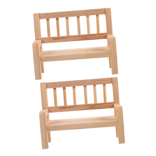 YARNOW 2Stücke Gartenbank aus DIY Puppenhaus Möbel Mini Aufbewahrungsbank für Kreative Hausdekoration Puppenhaus Figuren und Spielzubehör YARNOW 2Stücke Gartenbank aus DIY Puppenhaus Möbel Mini Aufbewahrungsbank für Kreative Hausdekoration Puppenhaus Figuren und Spielzubehör von YARNOW