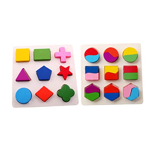 YARNOW 2Stücke Geometrieerkennungsspielzeug aus Holz Teiliges mit Kognitiven Puzzle Platten für Fördert Frühes Lernen und Feinmotorik Pädagogisches zur Entwicklung YARNOW 2Stücke Geometrieerkennungsspielzeug aus Holz Teiliges mit Kognitiven Puzzle Platten für Fördert Frühes Lernen und Feinmotorik Pädagogisches zur Entwicklung von YARNOW