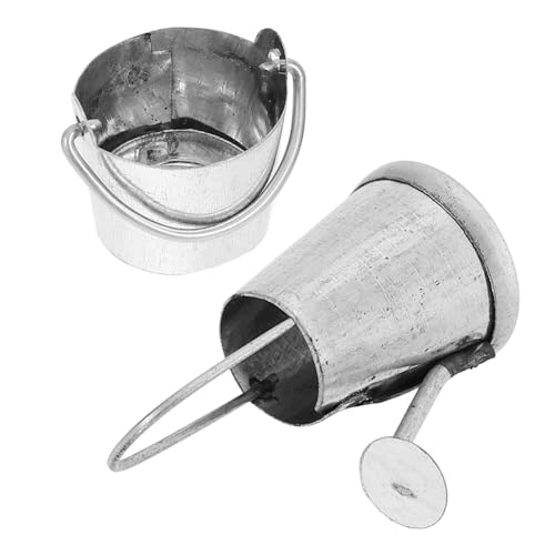 YARNOW 2stücke Miniatur Gießkanne Eimer Modell Für Puppenhäuser Garten-Dekoration Kreative Spielzeuge Aus Sicher Und Langlebig Fördert Fantasie Und Lernspaß von YARNOW