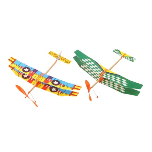 YARNOW 2Stücke Gummiband Angetriebenes Flugzeugmodell Lernspielzeug für Fördert Kreativität und Praktische Fähigkeiten für Eltern Junge Mädchen Aktivitäten Zufällige Muster YARNOW 2Stücke Gummiband Angetriebenes Flugzeugmodell Lernspielzeug für Fördert Kreativität und Praktische Fähigkeiten für Eltern Junge Mädchen Aktivitäten Zufällige Muster von YARNOW