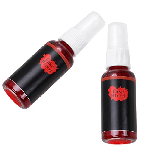 YARNOW 2Stücke Halloween Kunstblut Requisiten Lustiges Fake Blood Cosplay Zubehör Für Gruselige Streiche Und Partys Blutspielzeug Für Halloween Und Kostüm Events von YARNOW