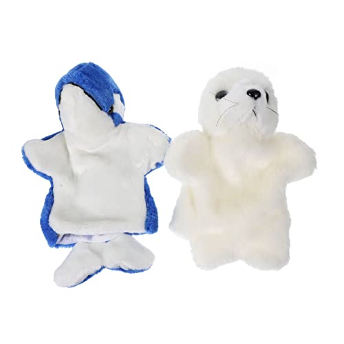 YARNOW 2Stücke Handpuppen Für Süße Tierfiguren Aus Weichem Rollenspiele Und Kreative Geschichten Für Geburtstage von YARNOW