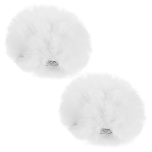 YARNOW 2Stücke Hasenschwanz Zubehör Weiße Pompons Für Hasenkostüm Cosplay Und Party Für Erwachsene Und Bequem Trendiges Kostümzubehör Für Halloween von YARNOW