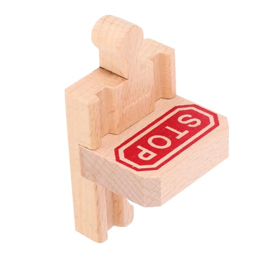 YARNOW 2Stücke Holz Gleiszubehör Für Eisenbahnspielzeug Pädagogische Holzschienen Für Kreative Zugstrecken Für Ab Jahren Fähigkeiten Und Fantasie von YARNOW