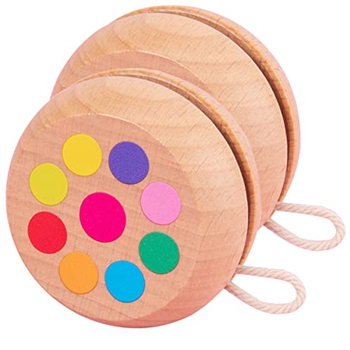 YARNOW 2Stücke Holz Jo Yo für Lustige Jo Jo Bälle Handgelenkstärke und Motorischen Fähigkeiten Kinderspielzeug für Drinnen und Draußen Tierdesigns YARNOW 2Stücke Holz Jo Yo für Lustige Jo Jo Bälle Handgelenkstärke und Motorischen Fähigkeiten Kinderspielzeug für Drinnen und Draußen Tierdesigns von YARNOW