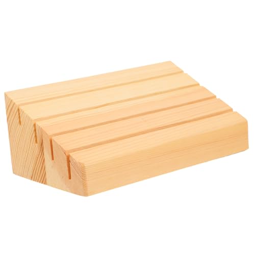 YARNOW 2Stücke Holz Kartenhalter Spielkartenständer Ausstellungsbasis Für Kartenspiele Für Zuhause Einfach Zu Bedienen Stilvolles Design Unterstützt Verschiedene Kartenspiele von YARNOW