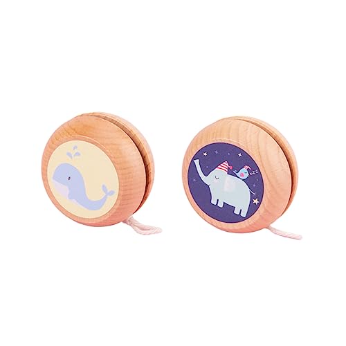YARNOW 2Stücke Holz Mit Cartoon Muster Lustige Wal Und Designs Für Perfektes Für Spielspaß Und Farbkoordination Für Jungen von YARNOW