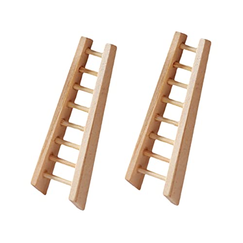 YARNOW 2Stücke Holzleiter Dekorative Treppe Für Miniaturhäuser Realistische Möbelmodelle Für Puppenhäuser Und DIY Projekte Chic Accessoire Für Garten Und Innendekoration YARNOW 2Stücke Holzleiter Dekorative Treppe Für Miniaturhäuser Realistische Möbelmodelle Für Puppenhäuser Und DIY Projekte Chic Accessoire Für Garten Und Innendekoration von YARNOW