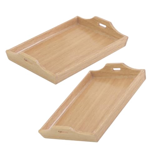 YARNOW 2Stücke Holztablett Küchenzubehör für Puppenhaus Langlebig und Pflegeleicht Sicheres Design für Brot YARNOW 2Stücke Holztablett Küchenzubehör für Puppenhaus Langlebig und Pflegeleicht Sicheres Design für Brot von YARNOW