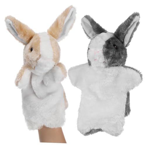 YARNOW 2Stücke Kaninchen Handpuppen Kreative Hand Puppen für Interaktives Fantasie und Geschichtenerzählen Zufällige Farben Plüschmaterial YARNOW 2Stücke Kaninchen Handpuppen Kreative Hand Puppen für Interaktives Fantasie und Geschichtenerzählen Zufällige Farben Plüschmaterial von YARNOW