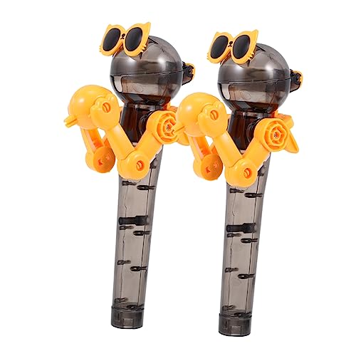 YARNOW 2Stücke Kreativer Lollipop Roboter Halter Dekoration für Partys Spaß und Stressabbau Farben Zufällig für Geburtstagsgeschenke und Unterrichtsbelohnungen von YARNOW