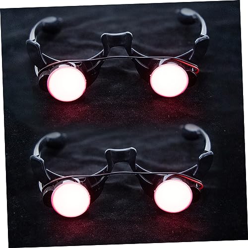 YARNOW 2Stücke LED Partybrille Leuchtende Clowngläser Für Halloween Karneval Und Festlichkeiten Für Halloween Dekoration Und Kostümpartys von YARNOW