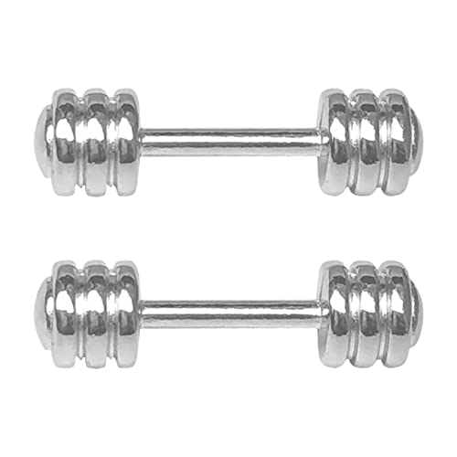 YARNOW 2Stücke Metall Dumbbells Dekorative Hanteln Für Mini Exquisite Deko Elemente Für Puppenhaus Und Wohnraumgestaltung Kreative von YARNOW