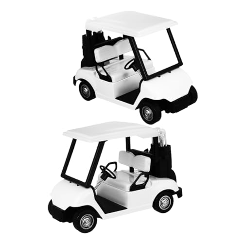 YARNOW 2Stücke Mini Golfwagen Modell Detailgetreue Nachbildung Aufziehspielzeug Für Hochwertige Druckguss Konstruktion Golf Motto Partys Und Sammler von YARNOW