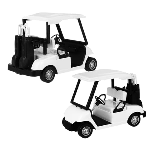 YARNOW 2Stücke Mini Golfwagen Modell Rückzugsmechanismus Golfwagen Dekoration Für Sammlung Realistisches Design Für Golf Motto Partydekorationen von YARNOW