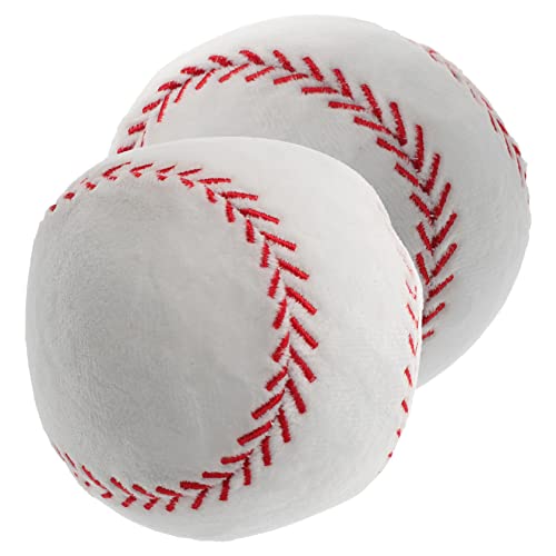 YARNOW 2Stücke Plüsch Baseball Kissen Für Fluffige Sport Ball Deko Weiches Sicheres Material Oder Schlafkissen Für Kinderzimmer Wohnzimmer von YARNOW