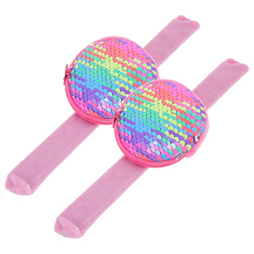 YARNOW 2Stücke Slap Armbänder für Vielseitige Handgelenk Spielzeuge Festival Armbänder mit Glitzer für Partys und Kreative Anlässe Leicht und Komfortabel YARNOW 2Stücke Slap Armbänder für Vielseitige Handgelenk Spielzeuge Festival Armbänder mit Glitzer für Partys und Kreative Anlässe Leicht und Komfortabel von YARNOW