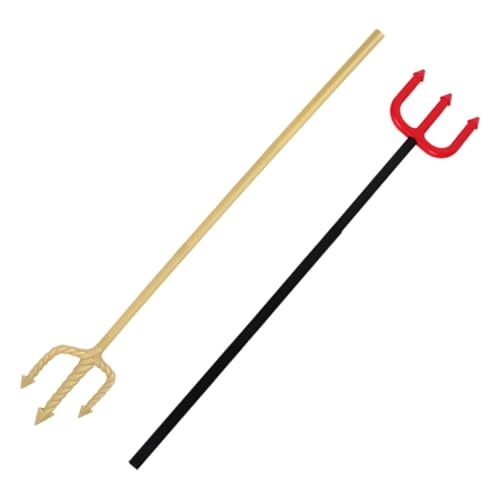 YARNOW 2Stücke Teufelsgabel aus Kunststoff für Halloween Cosplay und Partys Robuste und Kinderfreundliche Requisite für Geburtstagsfeiern und Maskeraden für Jungen YARNOW 2Stücke Teufelsgabel aus Kunststoff für Halloween Cosplay und Partys Robuste und Kinderfreundliche Requisite für Geburtstagsfeiern und Maskeraden für Jungen von YARNOW