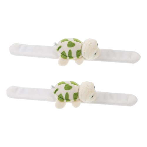 YARNOW 2Stücke Tierisches Plüsch Armband Lustiges Slap Handgelenkarmband für Perfektes Partygeschenk für Halloween und Weihnachten Weiches Kuscheltier Design von YARNOW