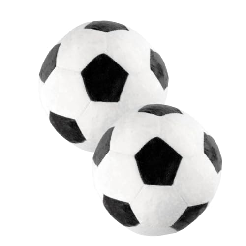 YARNOW 2Stücke Weiches Fußball Plüschkissen Charmantes Fußball Design Für Perfekter Begleiter Für Dekoration Kuscheliges Fußball Für Kleine von YARNOW