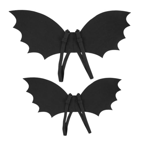YARNOW 2pcs Halloween Fledermausflügel Für Kinder Nicht Gewebte Stoff Cosplay-Requisiten Für Geburtstagsfeiern Tierthema-ereignisse Halloween Leichte Atmungsaktiv von YARNOW