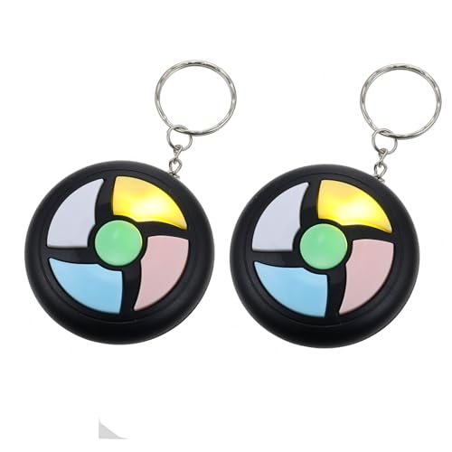 YARNOW 2stücke Handheld-Spiele Keychain Memory-Spiel Elektronisches Gedächtnistraining Pädagogisches Denkspiel-Spielzeug Für Junge Mädchen Tragbare Handheld-Spiele Zur Konzentrationsschul von YARNOW