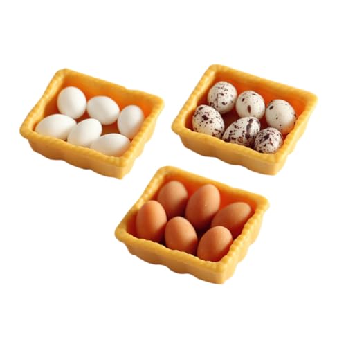YARNOW 3 Sätze Box -Eiermodell Mini Puppenstuben-Eier klein Kit für simulierte Eierkartons Ei-Modell Eierdekorationen Eier Ei Dekoration Ei Requisiten Harz YARNOW 3 Sätze Box -Eiermodell Mini Puppenstuben-Eier klein Kit für simulierte Eierkartons Ei-Modell Eierdekorationen Eier Ei Dekoration Ei Requisiten Harz von YARNOW