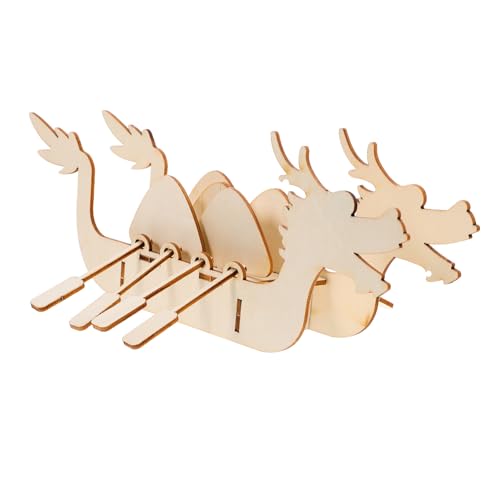 YARNOW 3 Sätze DIY Holzpuzzle Drachenboot für Kreatives Bastelspielzeug Hand Auge Koordination und Räumlichen Geburtstagsgeschenke und Festivals YARNOW 3 Sätze DIY Holzpuzzle Drachenboot für Kreatives Bastelspielzeug Hand Auge Koordination und Räumlichen Geburtstagsgeschenke und Festivals von YARNOW