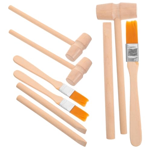 YARNOW 3 Sätze Dinosaur Excavation Tool Teiliges Holz Grabwerkzeug Kit mit Hammer Meißel und Pinsel für Kreatives Rollenspiel und Dinosaurier Ausgrabungen für Feinmotorik und Kreativität YARNOW 3 Sätze Dinosaur Excavation Tool Teiliges Holz Grabwerkzeug Kit mit Hammer Meißel und Pinsel für Kreatives Rollenspiel und Dinosaurier Ausgrabungen für Feinmotorik und Kreativität von YARNOW