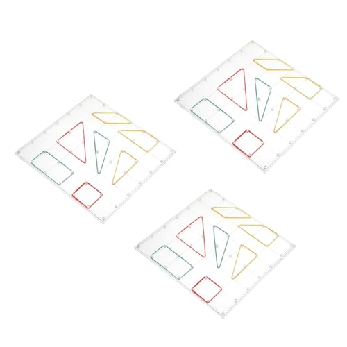 YARNOW 3 Sätze Geometrische Lehrmittel Planke Mathe Vorschule Vorschulkinder Board-grafisches Lernspielzeug Bretter Lehre Klassenzimmer Lernzubehör Für Geometrie Plastik YARNOW 3 Sätze Geometrische Lehrmittel Planke Mathe Vorschule Vorschulkinder Board-grafisches Lernspielzeug Bretter Lehre Klassenzimmer Lernzubehör Für Geometrie Plastik von YARNOW