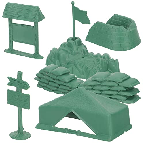YARNOW 3 Sätze Militärmodellspielzeug Tarnung Spielsets für Spielzeugfahrzeuge Bauen Armeefahrzeugspielzeug Panzer Armeespielzeug für Bausteine Plastik Grün von YARNOW