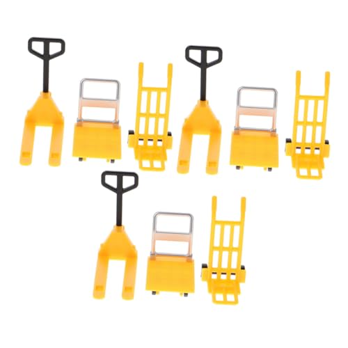 YARNOW 3 Sätze Miniaturmodell eines Spielzeugautos kleines Miniatur-Plattformwagen Miniatur-Bauwerkzeuge Mini-Auto-Schild Miniatur-Gabelstapler Plastik Yellow YARNOW 3 Sätze Miniaturmodell eines Spielzeugautos kleines Miniatur-Plattformwagen Miniatur-Bauwerkzeuge Mini-Auto-Schild Miniatur-Gabelstapler Plastik Yellow von YARNOW