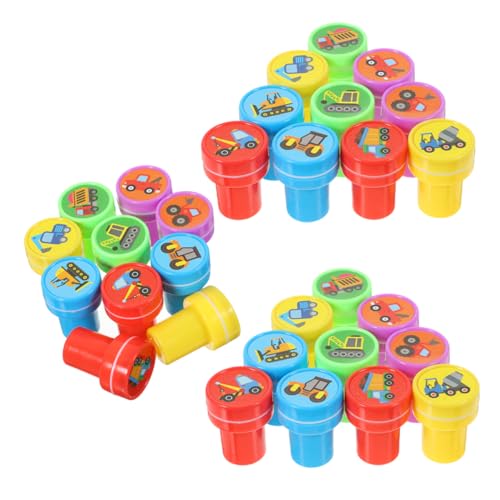 YARNOW 3 Sätze Technische Autosiegelspielzeug Traktor-Party-Dekorationen Spielzeugauto Stempel zum Thema BAU Bagger-Tattoo-Aufkleber, Partyzubehör Cartoon-Briefmarken Mini-Stempel Plastik YARNOW 3 Sätze Technische Autosiegelspielzeug Traktor-Party-Dekorationen Spielzeugauto Stempel zum Thema BAU Bagger-Tattoo-Aufkleber, Partyzubehör Cartoon-Briefmarken Mini-Stempel Plastik von YARNOW