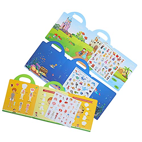 YARNOW 3 Sätze Wiederverwendbare Stickerbücher für Pädagogisches Vorstellungskraft und Feinmotorik für Vorschule und Reisen YARNOW 3 Sätze Wiederverwendbare Stickerbücher für Pädagogisches Vorstellungskraft und Feinmotorik für Vorschule und Reisen von YARNOW