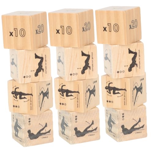 YARNOW 3 Sätze Workout Dice aus Lustige Fitnesswürfel für Zuhause für Sporttraining Spielabende und Partys Gruppenaktivitäten und Kreative Trainingsroutinen YARNOW 3 Sätze Workout Dice aus Lustige Fitnesswürfel für Zuhause für Sporttraining Spielabende und Partys Gruppenaktivitäten und Kreative Trainingsroutinen von YARNOW