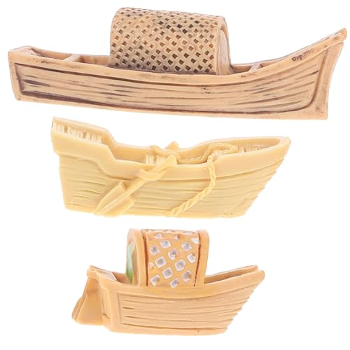 YARNOW 3 Stück Boot Modell Teiliges Vintage Boot Figuren Deko für Mikro Landschaften Puppenhäuser Garten und Zuhause Kreative Geschenkidee für Freunde und Familie YARNOW 3 Stück Boot Modell Teiliges Vintage Boot Figuren Deko für Mikro Landschaften Puppenhäuser Garten und Zuhause Kreative Geschenkidee für Freunde und Familie von YARNOW