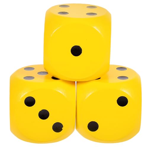 YARNOW 3 Stück Holz Praktische Spielwürfel für Familienspiele Große Abgerundete Kanten Natürliche Holzmaterialien für Sichere Unterhaltung für Partys und Spieleabende YARNOW 3 Stück Holz Praktische Spielwürfel für Familienspiele Große Abgerundete Kanten Natürliche Holzmaterialien für Sichere Unterhaltung für Partys und Spieleabende von YARNOW