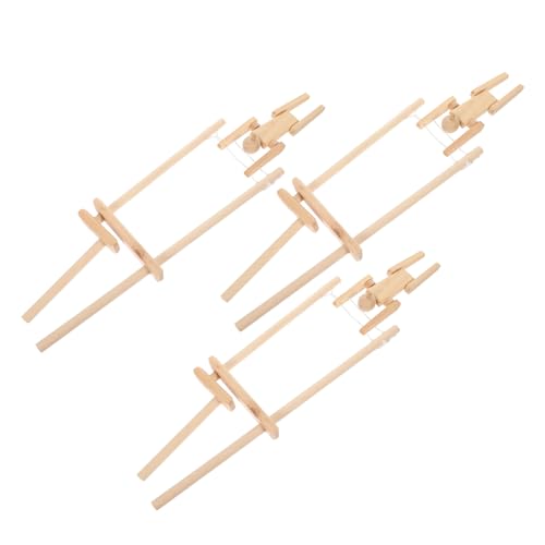YARNOW 3 Stück Holzspielzeug DIY Wendefiguren Unbemalte Holzpuppen Dekorative Kleine Figuren für für Jungen Vielseitig Einsetzbar und Leicht zu Reinigen von YARNOW