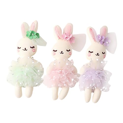 YARNOW 3 Stück Kleine Plüschhasen zum Selbermachen Gefüllte Kaninchenpuppen in Pastellfarben Weiche Stofftiere als DIY bastelornament für Kleidung Haarband und Rucksackdekoration YARNOW 3 Stück Kleine Plüschhasen zum Selbermachen Gefüllte Kaninchenpuppen in Pastellfarben Weiche Stofftiere als DIY bastelornament für Kleidung Haarband und Rucksackdekoration von YARNOW